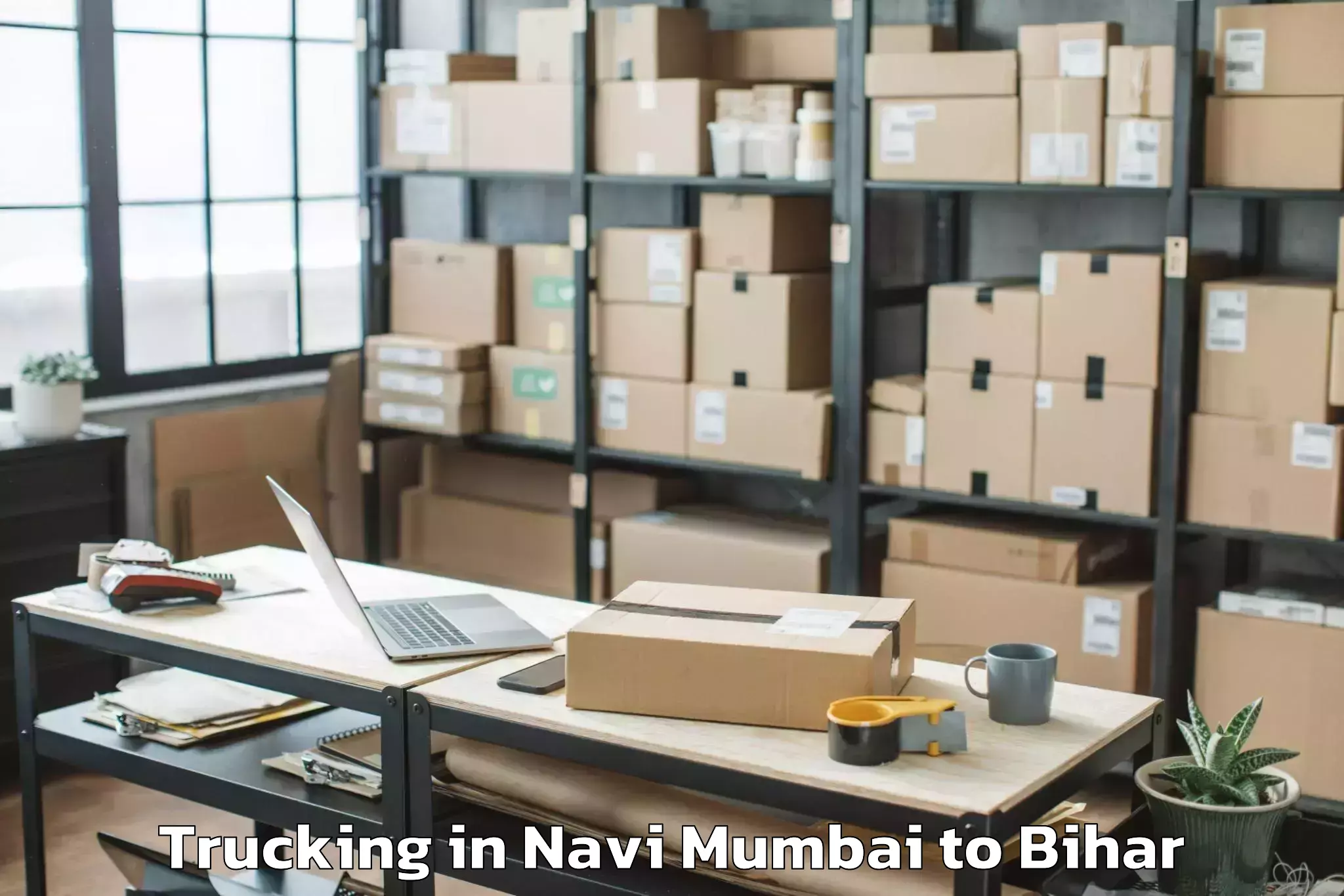 Book Your Navi Mumbai to Chanakya National Law Universi Trucking Today